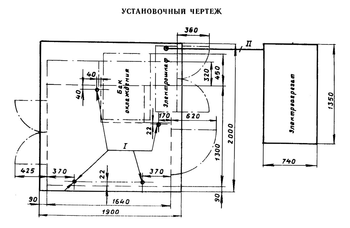 Настановне креслення зубошлифовального верстата 5В830